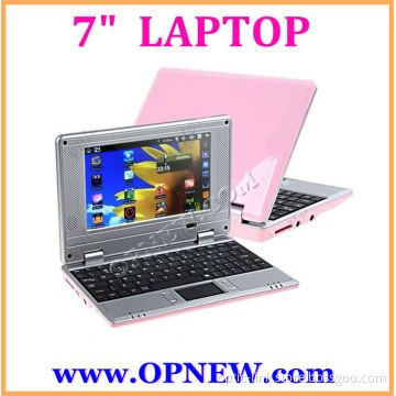 NEW Dual Core 7" Android 4.4 WM8880 1.2GHz Netbook Cheap Laptop Computer Notebook Camera OPNEW 6 Colors in STOCK now